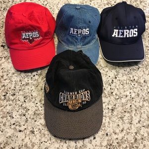 VintageHouston Aeros Hockey Team Baseball Caps